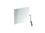 Hewi Kippspiegel 802.01.100R50 725x741x73mm, Hebel rechts, stahlblau