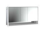 Emco Loft Unterputz-Lichtspiegelschrank 979805223 1600x733mm, mit Unterfach, LED, 3-türig, aluminium/Spiegel