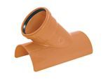 Airfit Klebeabzweig 456125KA DN 160 x 125 x 45°, PVC-U