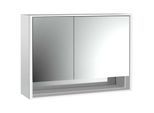 Emco Loft Aufputz-Lichtspiegelschrank 979805214 1000x733mm, Unterfach LED, 2-türig breite Tür rechts, aluminium/Spiegel