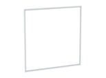 Geberit One Abdeckrahmen 505843001 90 cm, weiß/Aluminium pulverbeschichtet, Unterputz-Montage