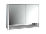 Emco Loft Unterputz-Lichtspiegelschrank 979805217 1000x733mm, Unterfach, LED 2-türig breite Tür links, aluminium/Spiegel
