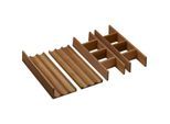 hansgrohe IntraStoris Inneneinteilung 54233630 für Schubkasten, Set, 980x475/980x550mm, Nussbaum dunkel