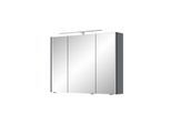 Pelipal Serie 7045 Spiegelschrank SEEA02493G138AU LED-Plus-Aufsatzleuchte, dreitürig, chrom, 90 cm