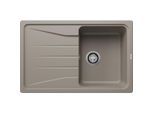 Blanco Sona 45 S Spüle 519669 78 x 50 cm, PuraDur tartufo, reversibel, ohne Ablauffernbedienung