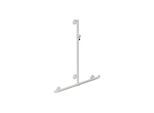 Hewi System 800 K Duschhandlauf 950.35.4409099 1250 x 962 mm, reinweiß, mit verschiebbarer Brausehalterstange
