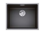 Blanco SUBLINE 500-IF SteelFrame Spüle 524108 54,3 x 44,3 cm, PuraDur anthrazit, Einbau von oben, mit Zugknopffernbedienung