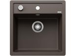 Blanco DALAGO 5-F Spüle 518536 50,5x50cm, PuraDur cafe, mit Ablauffernbedienung