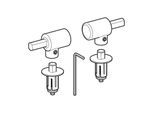 Geberit Metallscharniere 598054000 zu Flow WC-Sitz 575950
