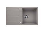Blanco Spüle 519098 85 x 49 cm, PuraDur alumetallic, reversibel, Ablauffernbedienung mit Drehbetätigung