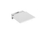 Hewi 350 Klappsitz 950.51.4059098 350 x 373 x 107 mm, Sitzfläche signalweiß, mobil, verchromt