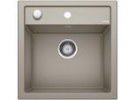 Blanco DALAGO 5 Spüle 518528 51,5 x 51 cm, PuraDur tartufo, Ablauffernbedienung mit Drehbetätigung