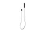 KEUCO Universal Gussschlauch 59996351851 1800mm, Schlauch weiß, Titanschwarz gebürstet / weiß
