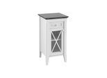 Villeroy und Boch Hommage Seitenschrank 89642001 44,2 x 85 x 43,2 cm, links, Front White Matt Lacquer, Griffe weiß
