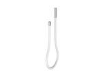 KEUCO Universal Gussschlauch 59996211851 1800mm, Schlauch weiß, Edelstahl-finish / weiß