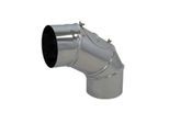 Bertrams VLE-Plus Segmentbogen 19SBV120RV Ø 120 x 0,6 mm, mit Reinigungsverschluss, 4-teilig, Edelstahl V4A