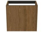 Ideal Standard Conca Waschtisch-Unterschrank T3991Y5 ohne Waschtisch-Platte, 1 Auszug, 60 x 37 x 54 cm, Walnuss dunkel Furnier