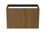 Ideal Standard Conca Waschtisch-Unterschrank T3994Y5 ohne Waschtisch-Platte, 1 Auszug, 80 x 37 x 54 cm, Walnuss dunkel Furnier