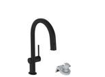 hansgrohe Aqittura M91 Küchenarmatur 76803670 Ausziehauslauf, 1jet, mattschwarz