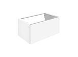Keuco X-Line Waschtisch-Unterschrank 33161290000 Dekor inox seidenmatt, Glas inox satiniert, 80x40x49cm