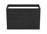 Ideal Standard Conca Waschtisch-Unterschrank T3994Y4 ohne Waschtisch-Platte, 1 Auszug, 80 x 37 x 54 cm, Eiche geflammt Furnier