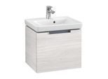 Villeroy & Boch Subway 2.0 Waschtisch-Unterschrank A68500E8 48,5x42x38cm, 1 Auszug, Griff silbermatt, white wood