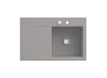 Villeroy und Boch Subway Style 45 Einbauspüle 334702KD rechts, mit Ablaufgarnitur, Excenterbetätigung, fossil CeramicPlus, 78 x 51 cm