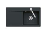 Villeroy und Boch Subway Style 45 Einbauspüle 334700R7 Spülbecken rechts, pure black, 78 x 51 cm