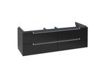Villeroy & Boch Subway 2.0 Waschtischunterschrank A69100PD, 128,7x42x44,9cm, Black Matt, Griff matt