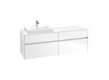 Villeroy & Boch Collaro Waschtischunterschrank C02200MS 160x54,8x50cm, Waschtisch links, White Matt