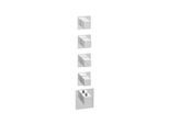 Herzbach Logic XL Fertigmontageset 11.524010.2.01 Universal-Thermostat-Modul, 5 eckige Armaturenblenden, chrom