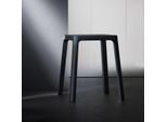 Keuco Axess Hocker 35082370037 Sitzfläche 338mm, schwarz matt/schwarz