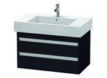Duravit Ketho Waschtisch-Unterschrank KT664001616 80 x 45,5 cm, Eiche schwarz, 2 Schubkästen, wandhängend