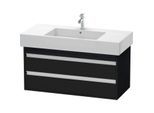 Duravit Ketho Waschtisch-Unterschrank KT664101616 100 x 45,5 cm, Eiche schwarz, 2 Schubkästen, wandhängend