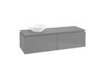 Villeroy & Boch Legato Waschtischunterschrank B61300FP 140x38x50cm, Glossy Grey