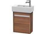 Duravit Ketho Waschtisch-Unterschrank KT6629R7979 45x22,5x55cm, wandhängend, Tür rechts, nussbaum natur