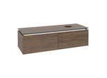 Villeroy & Boch Legato Waschtischunterschrank B615L0VH 140x38x50cm, mit LED-Beleuchtung, Arizona Oak