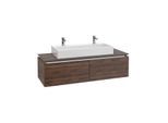 Villeroy & Boch Legato Waschtischunterschrank B611L0VH 140x38x50cm, mit LED-Beleuchtung, Arizona Oak