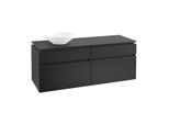 Villeroy & Boch Legato Waschtischunterschrank B61400PD 140x55x50cm, Black Matt Lacquer