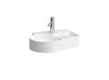 LAUFEN Val Waschtisch H8152884001061 53x40cm, unterbaufähig, mit Überlauf, mit 1 Hahnloch, weiß LCC