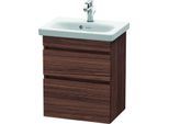 Duravit DuraStyle Waschtisch-Unterschrank DS640302121 50 x 36,8 cm, nussbaum dunkel, 2 Schubkästen, wandhängend