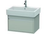 Duravit Ketho Waschtisch-Unterschrank KT668400707 65 x 44 cm, betongrau matt, 1 Auszug, wandhängend
