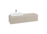 Villeroy & Boch Legato Waschtischunterschrank B672L0VK 160x38x50cm, mit LED-Beleuchtung, Soft Grey
