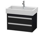 Duravit Ketho Waschtisch-Unterschrank KT663701616 75 x 44 cm, Eiche schwarz, 2 Schubkästen, wandhängend