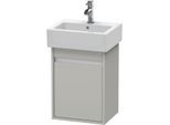 Duravit Ketho Waschtisch-Unterschrank KT6630L0707 40x32x55cm, wandhängend, Tür links, betongrau matt