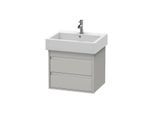 Duravit Ketho Waschtisch-Unterschrank KT663609191 55 x 44 cm, Taupe, 2 Schubkästen, wandhängend