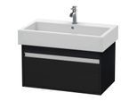 Duravit Ketho Waschtisch-Unterschrank KT668701616 75 x 44 cm, Eiche schwarz, 1 Auszug, wandhängend