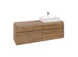 Villeroy und Boch Legato Waschtischunterschrank B67500RH 160x55x50cm, Waschtisch rechts, Kansas Oak
