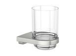 KEUCO Moll Glashalter 12750219000 mit Echtkristall-Glas, Edelstahl-finish