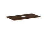 hansgrohe Xelu Q Konsole 54114630 980 x 550 mm, Ausschnitt mittig, Aufsatzwaschtisch ohne Hahnloch, Nussbaum dunkel